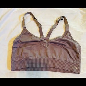 Sports bra. Purple/grey-ish